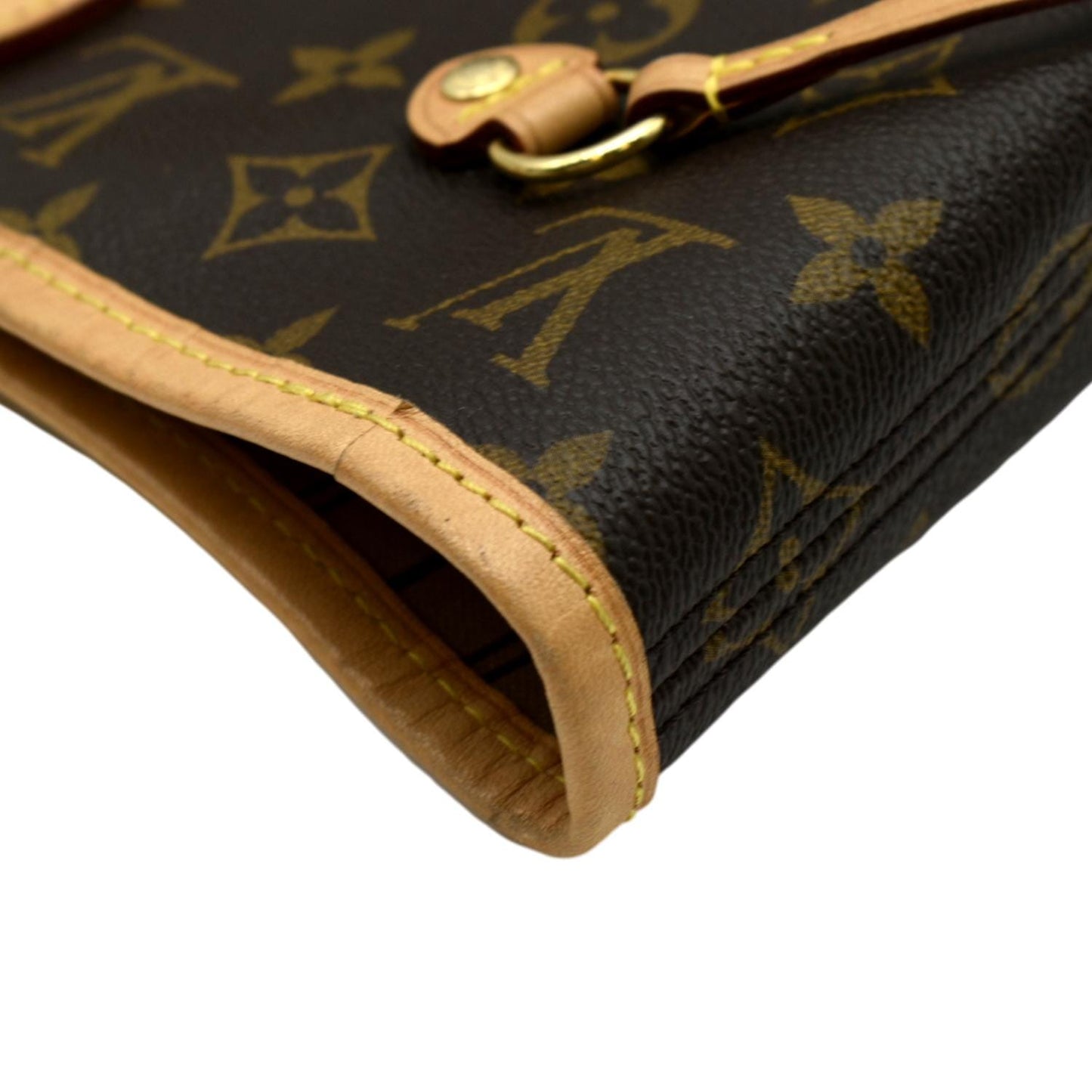 LOUIS VUITTON Neverfull MM Monogram Canvas Tote Bag Brown