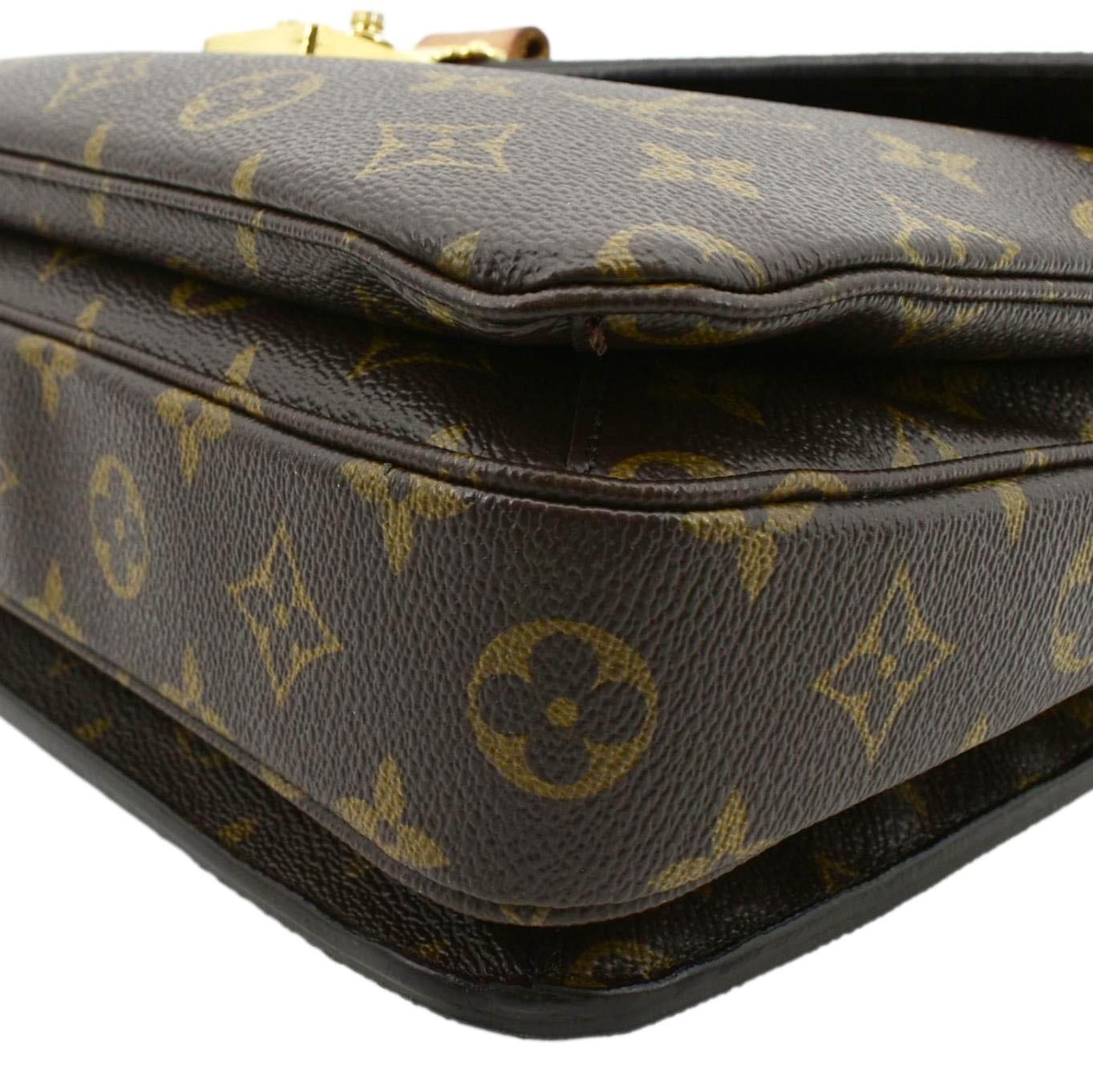 LOUIS VUITTON Metis Pochette Monogram Canvas Crossbody Bag Brown