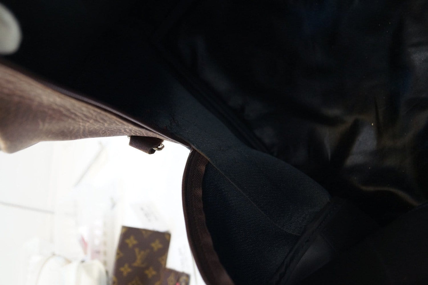 Burberry Travel Bag Nova Check Brown Leather