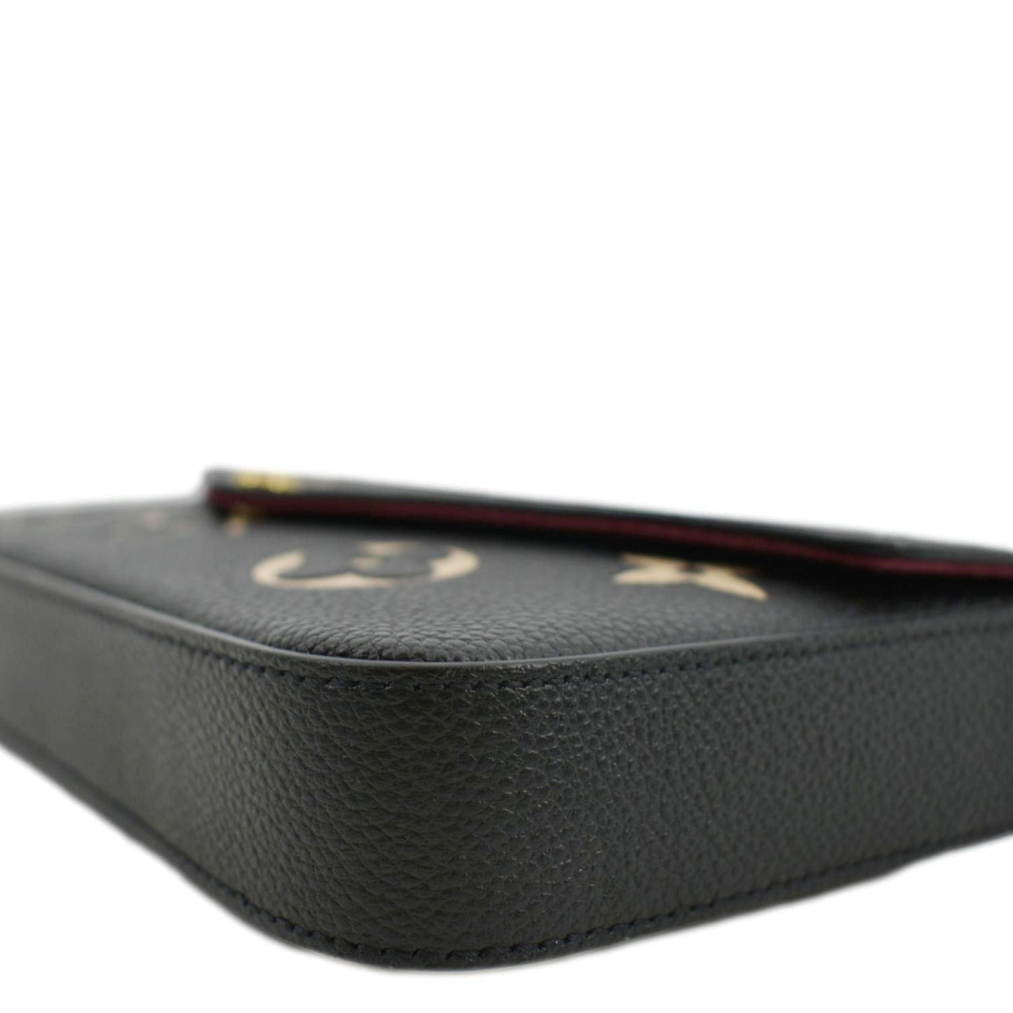 LOUIS VUITTON Felicie Pochette Monogram Empreinte Crossbody Bag Bicolor