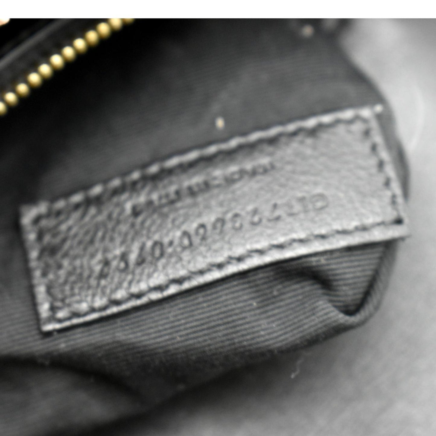 YVES SAINT LAURENT Kate 99 Embossed Alligator Leather Chain Shoulder Bag Black