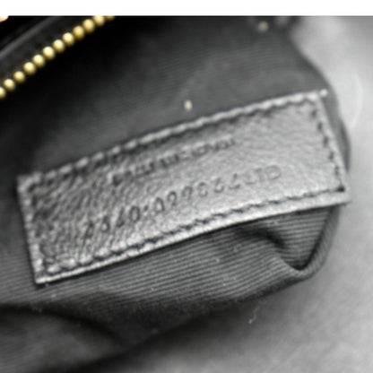 YVES SAINT LAURENT Kate 99 Embossed Alligator Leather Chain Shoulder Bag Black