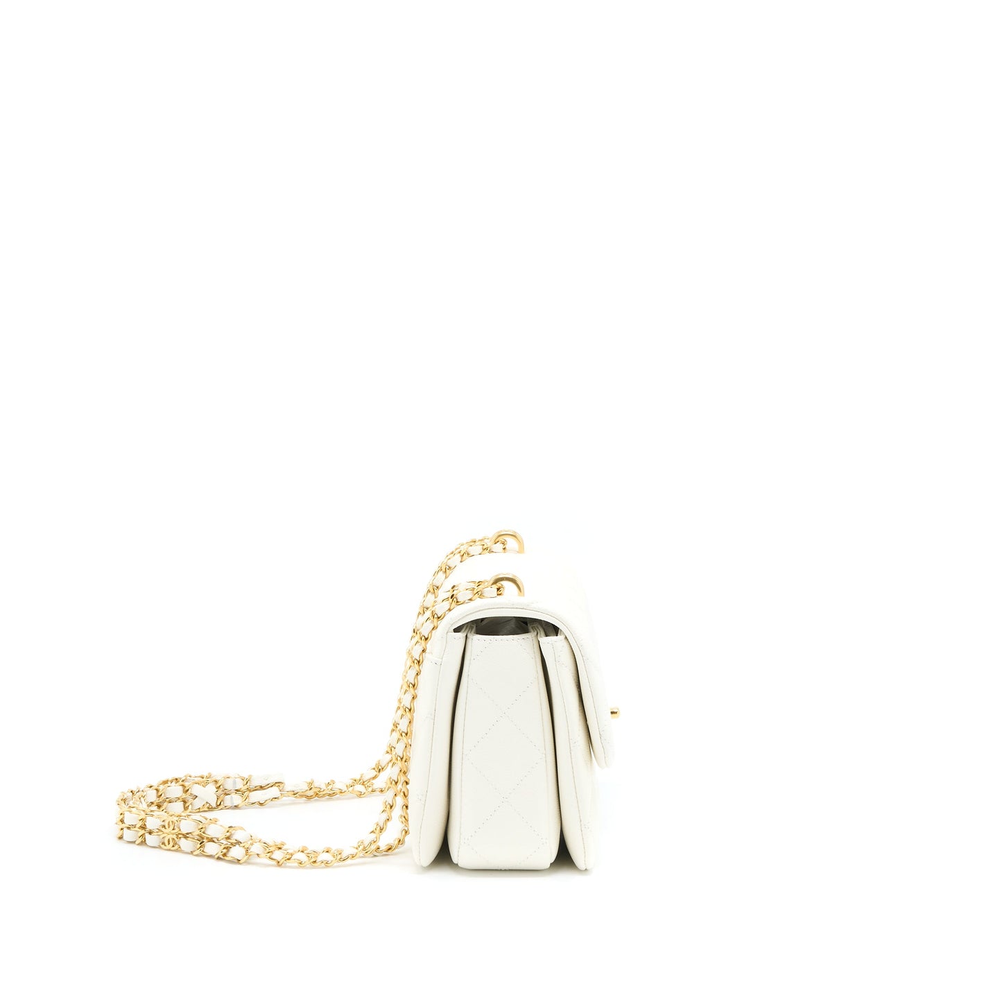 Chanel 22K Coco First Caviar White  (Microchip)