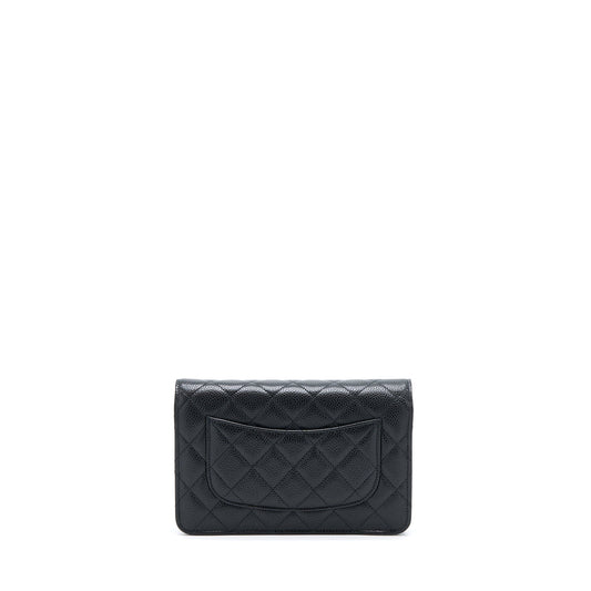 Chanel Classic Wallet On Chain Caviar Black  (Microchip)