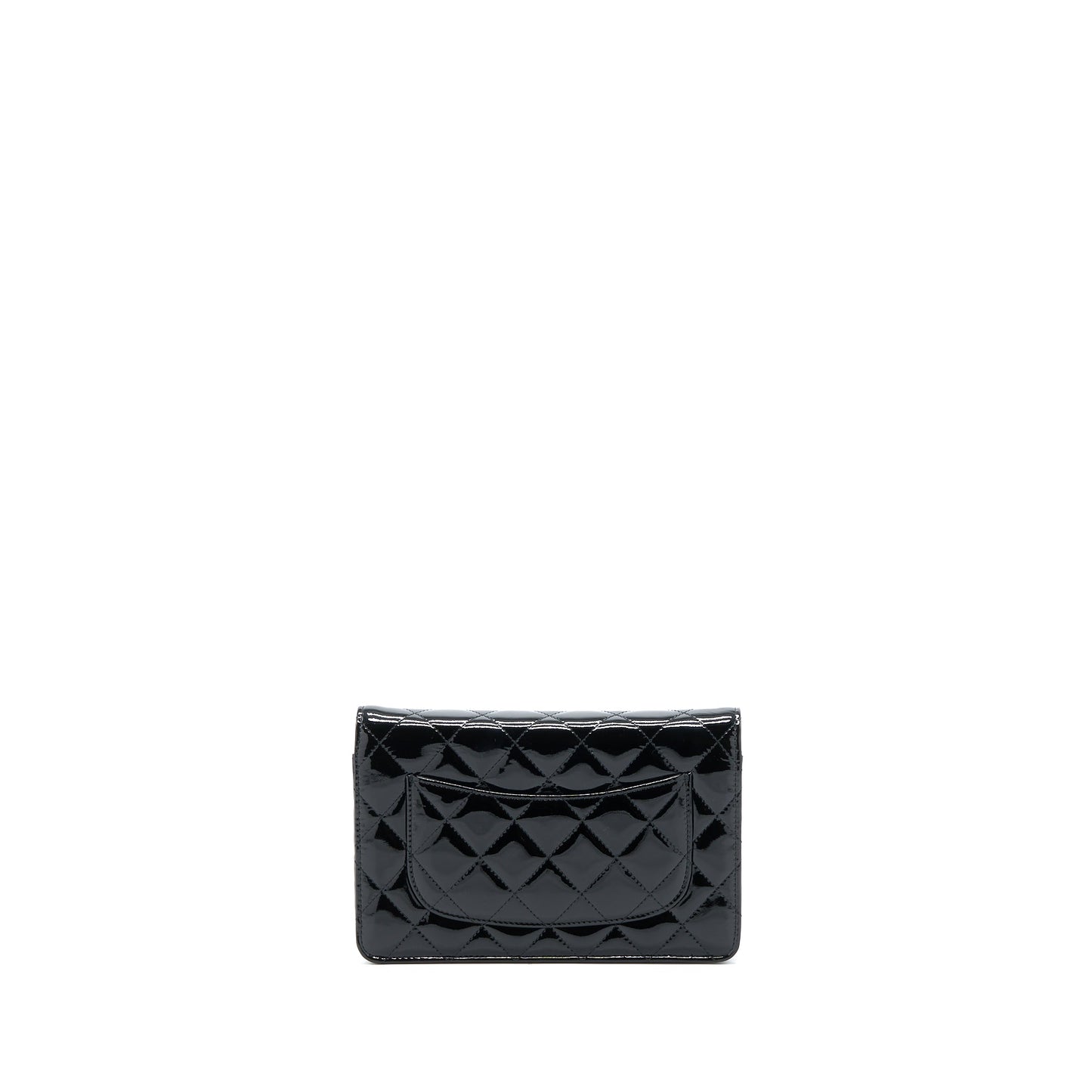 Chanel Classic Wallet on Chain Patent Black