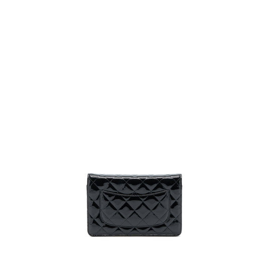 Chanel Classic Wallet on Chain Patent Black