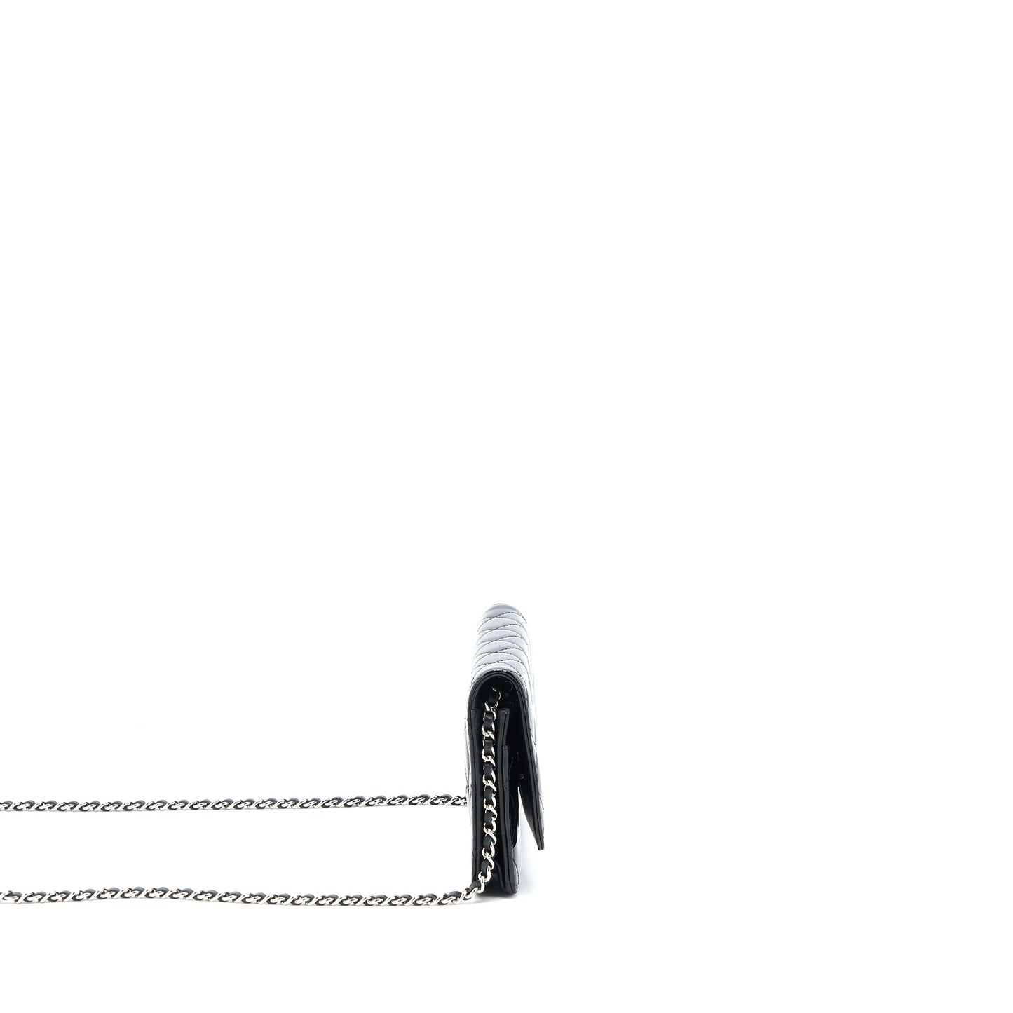 Chanel Classic Wallet on Chain Patent Black