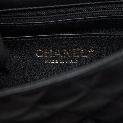 Chanel Mini Square Flap Bag Lambskin Black L