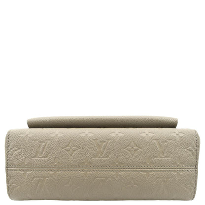 LOUIS VUITTON Vavin MM Monogram Empreinte Leather Shoulder Bag Taupe