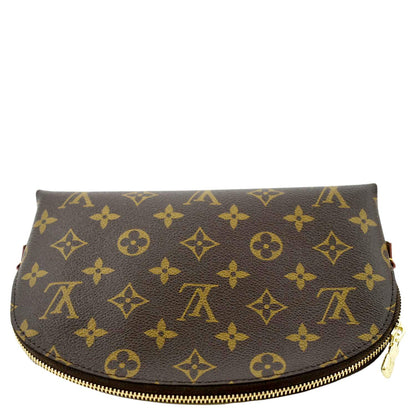 LOUIS VUITTON Monogram Canvas Cosmetic Pouch Brown