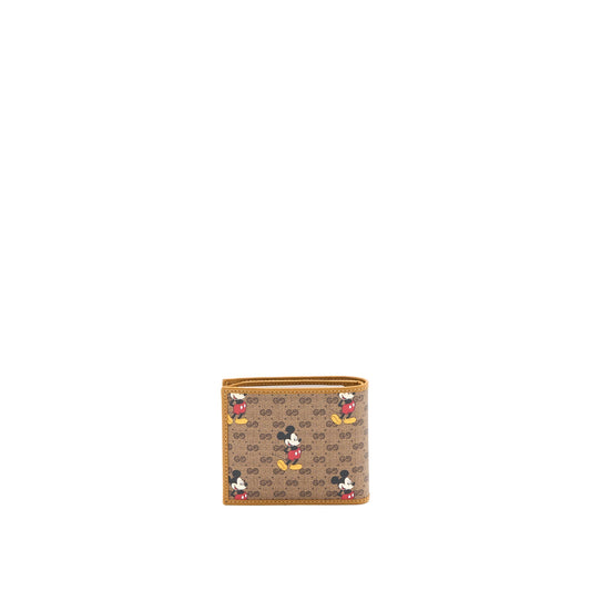Gucci x Disney Mickey Mouse Wallet Mini GG Supreme Beige