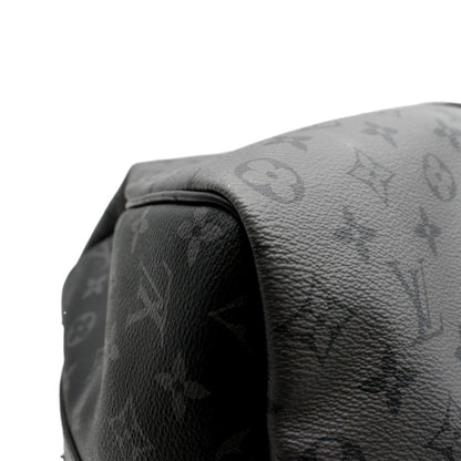 LOUIS VUITTON Keepall 50 Bandouliere Monogram Eclipse Canvas Travel Bag Black