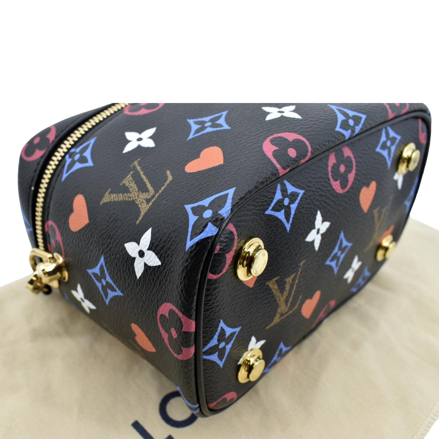LOUIS VUITTON Game On Vanity PM Monogram Canvas Crossbody Bag Black