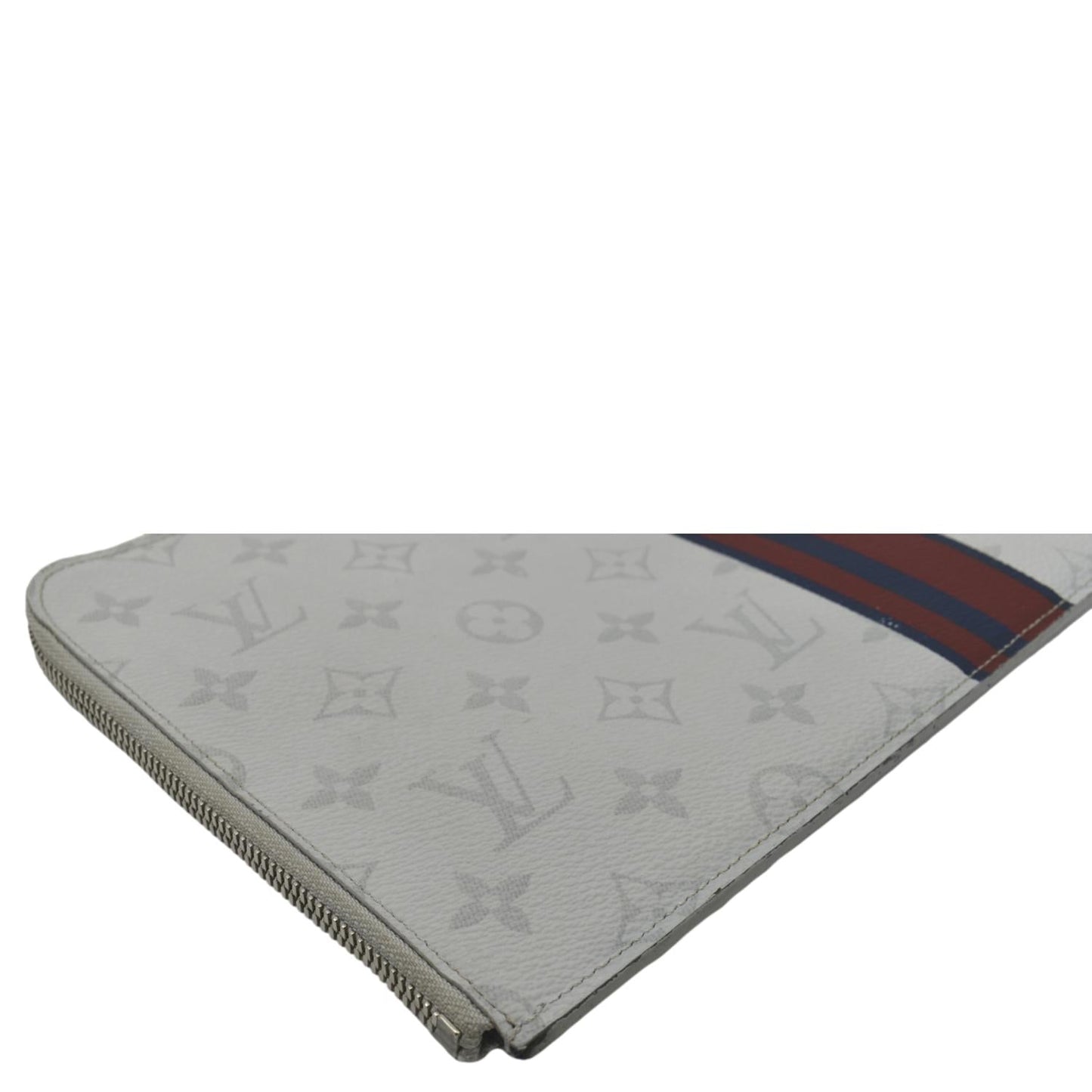 LOUIS VUITTON Pochette Jour Monogram Leather Pouch Clutch Bag Antarctica