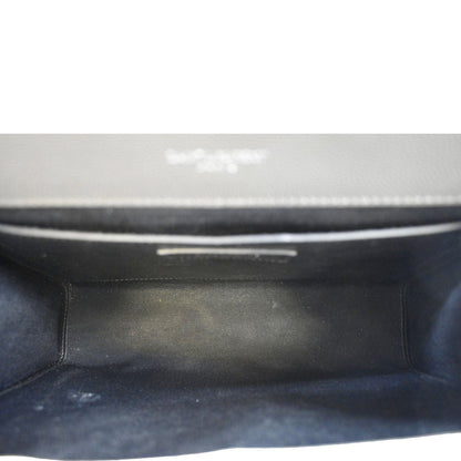 YVES SAINT LAURENT Envelope Chain Medium Mix Matelassé Leather Crossbody Bag Grey