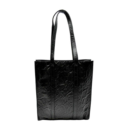 PRADA Small Antique Nappa Leather Tote Black
