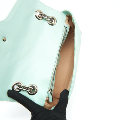 Gucci Small GG marmont bag light green SHW