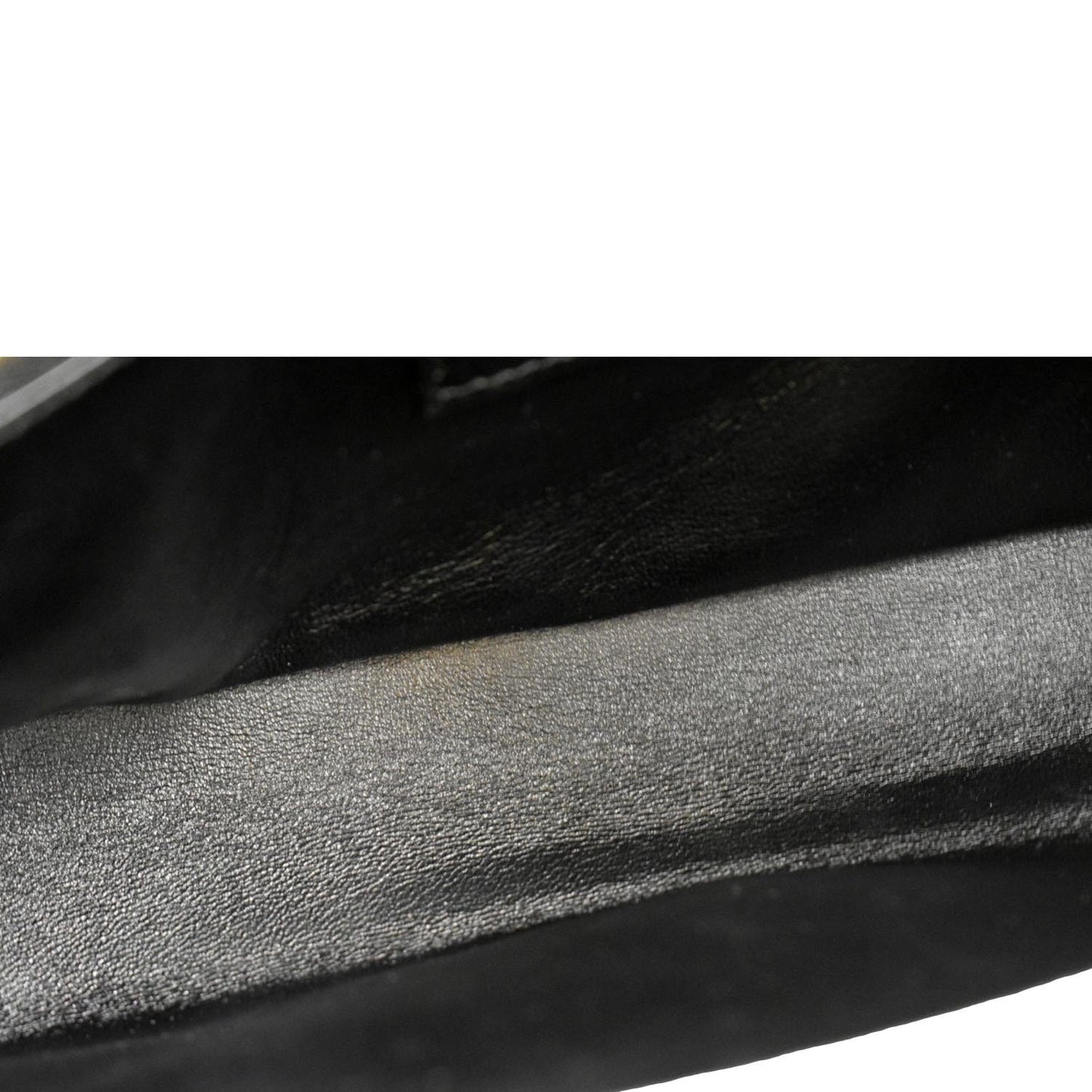 YVES SAINT LAURENT Kate 99 Embossed Alligator Leather Chain Shoulder Bag Black