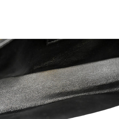 YVES SAINT LAURENT Kate 99 Embossed Alligator Leather Chain Shoulder Bag Black