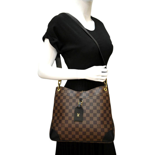 LOUIS VUITTON Odeon PM Monogram Canvas Crossbody Bag Brown
