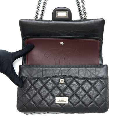 Chanel 2.55 Small Reissue Flap Bag Aged Calfskin Ruthenium  (Microchip)