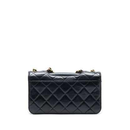 Chanel Perfect Edge Flap Bag With Calfskin Ruthenium
