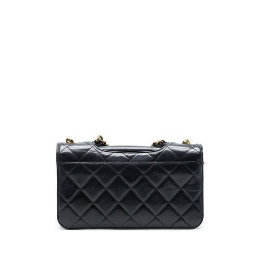 Chanel Perfect Edge Flap Bag With Calfskin Ruthenium