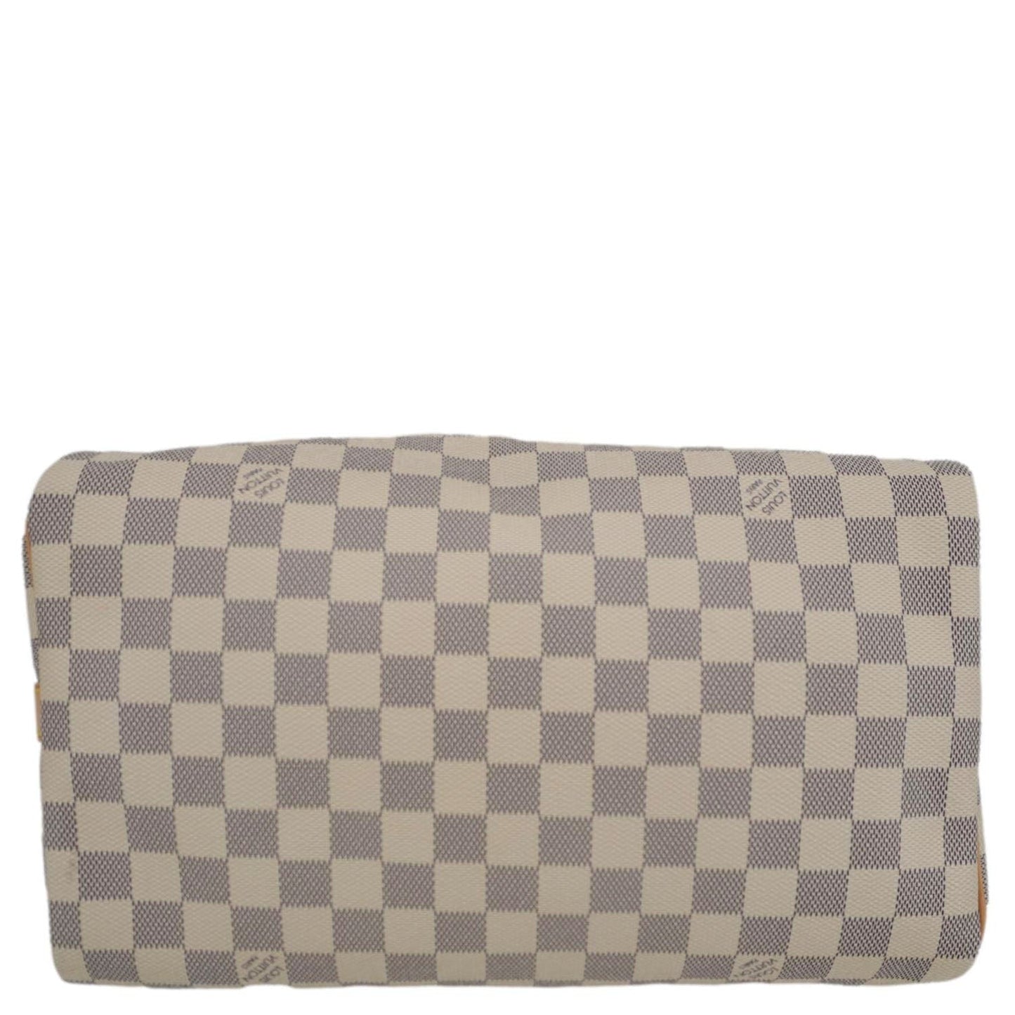 LOUIS VUITTON Speedy 30 Bandouliere Damier Azur Shoulder Bag White