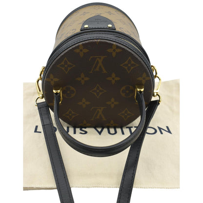 LOUIS VUITTON Cannes Reverse Monogram Canvas Satchel Bag Brown