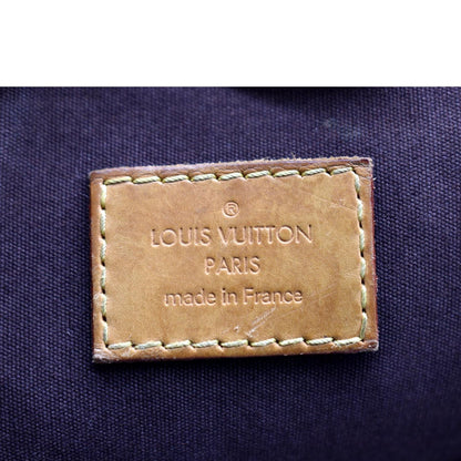 LOUIS VUITTON Alma GM Monogram Vernis Leather Satchel Bag Amarante
