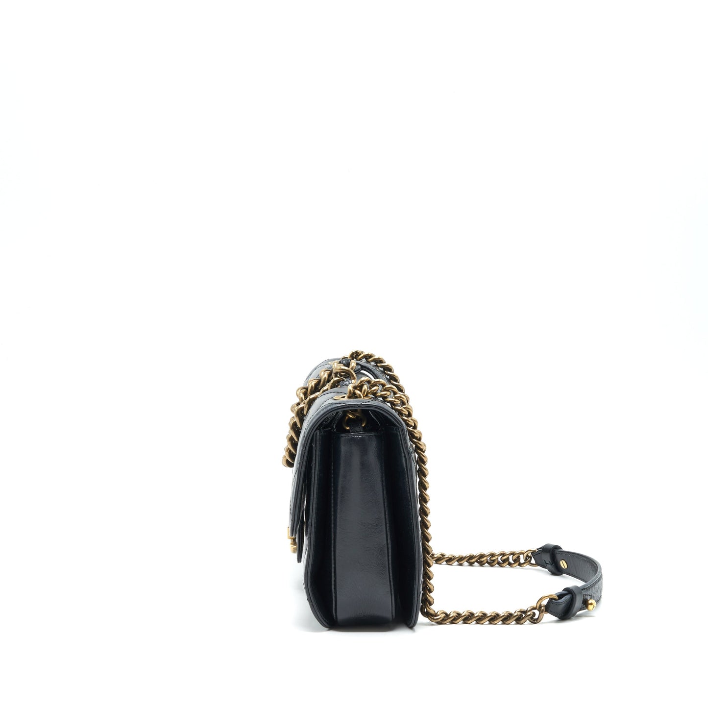 Chanel Perfect Edge Flap Bag With Calfskin Ruthenium