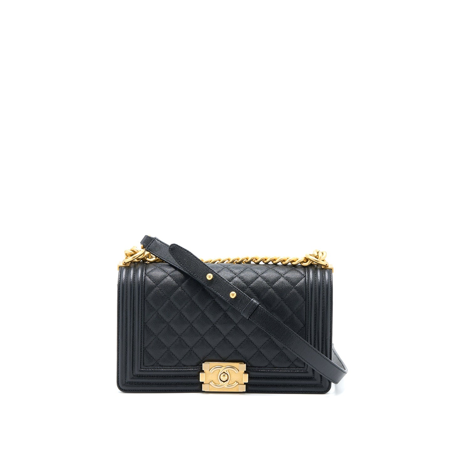 Chanel Medium Boy Bag Caviar Black