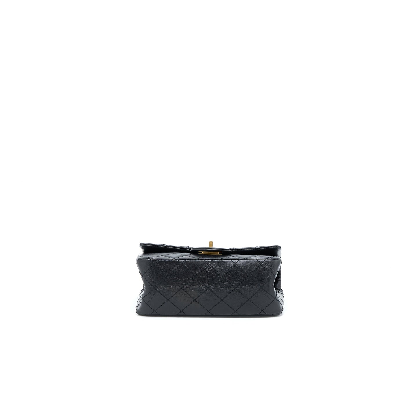 Chanel Mini 2.55 Reissue Flap Bag Aged Calfskin Black Brushed  (Microchip)
