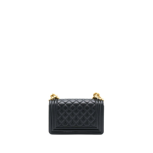 Chanel Small Boy Bag Caviar Black
