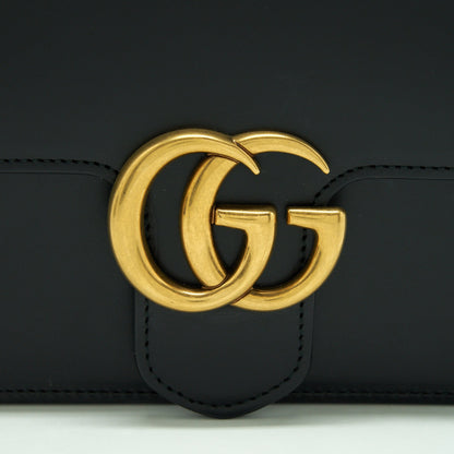 Gucci GG Flap Bag Box Calfskin Black