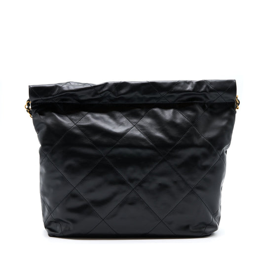 Chanel Small 22 Bag white letter Shiny Calfskin  (Microchip)