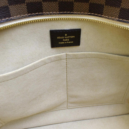 LOUIS VUITTON Jersey Damier Ebene Tote Shoulder Bag Creme