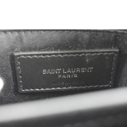 YVES SAINT LAURENT Loulou Toy Quilted Leather Crossbody Bag Black