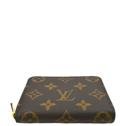 LOUIS VUITTON Monogram Canvas Zippy Coin Purse Brown