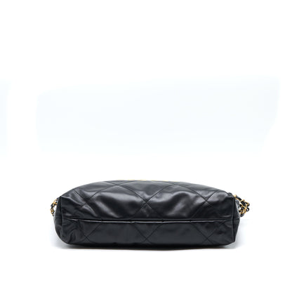 Chanel Small 22 Bag white letter Shiny Calfskin  (Microchip)