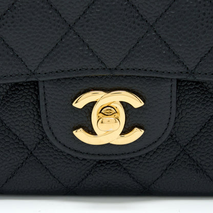 Chanel Medium Classic Double Flap Bag Caviar Black