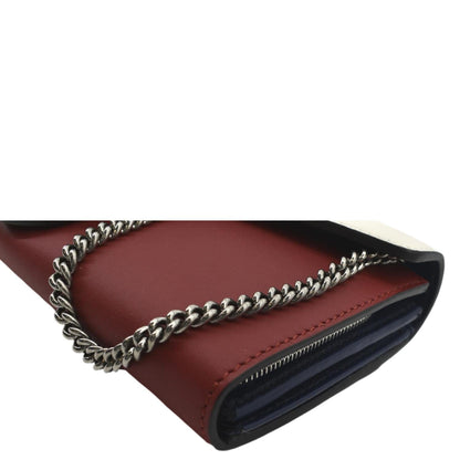 GUCCI Dionysus Leather Chain Clutch Red