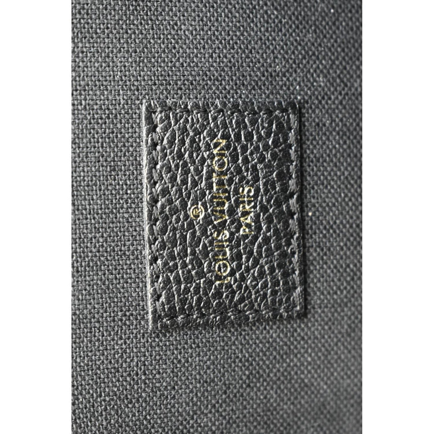 LOUIS VUITTON Felicie Monogram Empreinte Chain Pochette Crossbody Bag Black
