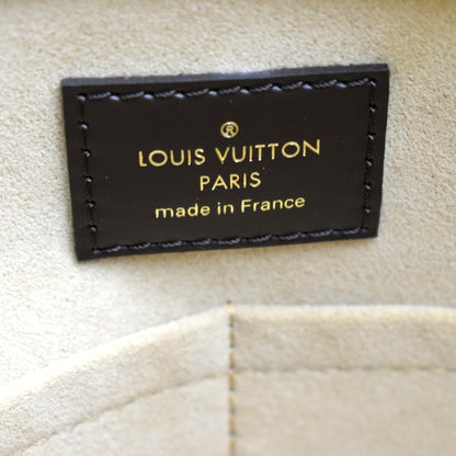 LOUIS VUITTON Jersey Damier Ebene Tote Shoulder Bag Creme
