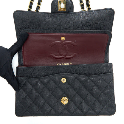 Chanel Medium Classic Double Flap Bag Caviar Black