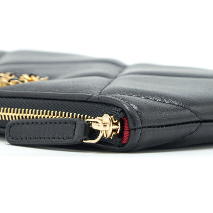 Chanel 19 Pouch Lambskin Black