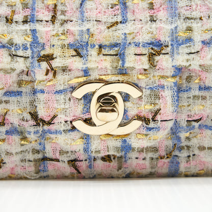 Chanel Mini Rectangular Flap Bag Tweed Multicolour L