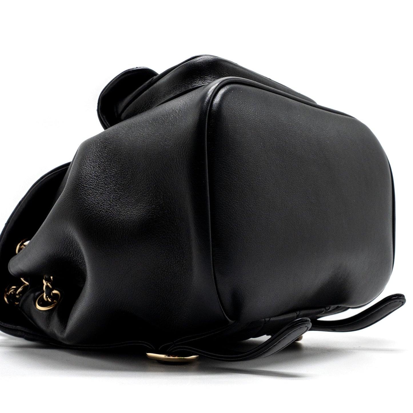 Chanel mini Duma backpack lambskin black L (microchip)