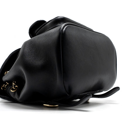 Chanel mini Duma backpack lambskin black L (microchip)
