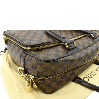 LOUIS VUITTON Icare Damier Ebene Briefcase Bag Brown